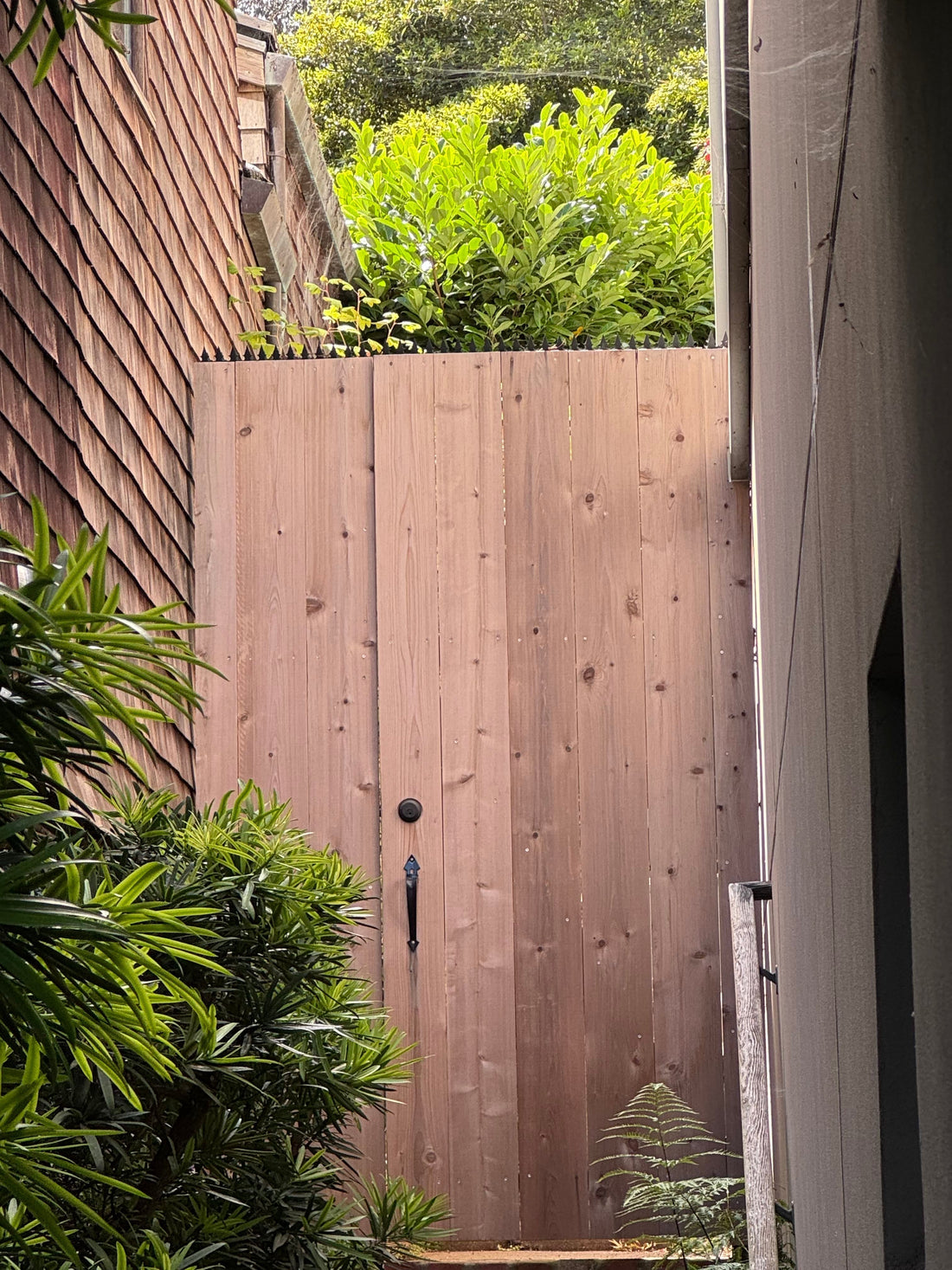 San Francisco Edgewood Ave Residential Side Gate – Ninja Deterrent™ GIZAGIZA HEART Installation