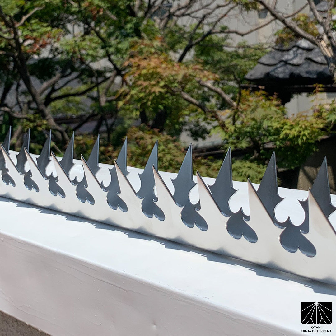 Long-view of GIZAGIZA stainless heart on parapet – perfect balance of elegance and anti-intrusion function