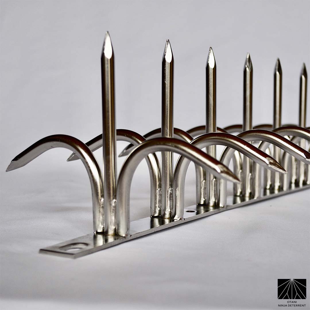 Premium double-bladed Ninja Deterrent™ for anti-climb and anti-bird protection—crafted in Japan