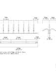 Double-bladed Ninja Deterrent™ blueprint—detailed specs for architects and bird control planners
