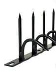 Matte black single-bladed Ninja Deterrent™—stylish bird repellent and intruder barrier for urban homes