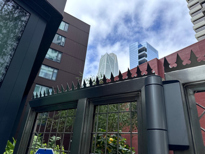 San Francisco Bay Area Condominium – Ninja Deterrent™ GIZAGIZA HEART Silver Installation