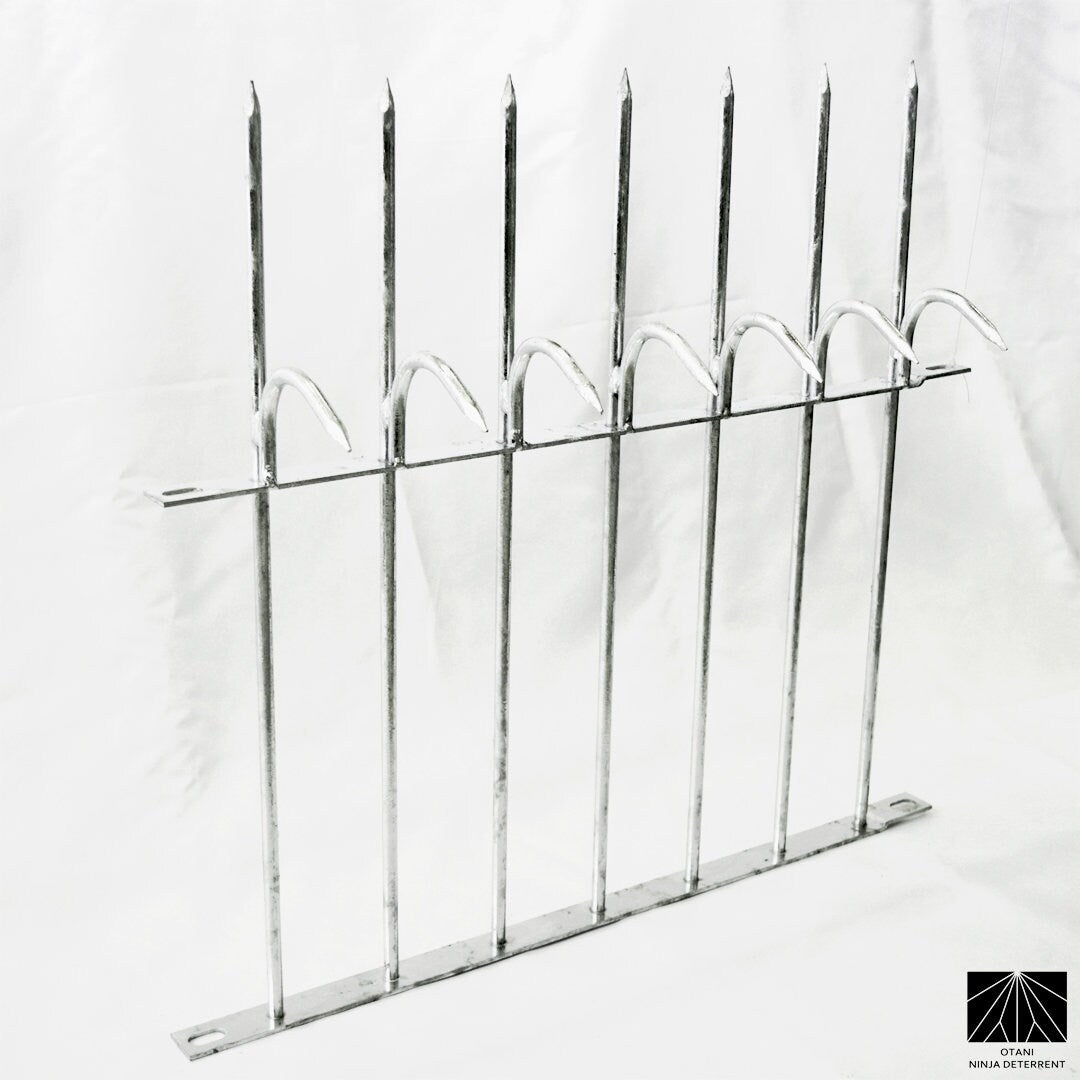 galvanized long Ninja Deterrent security spikes for anti-climb and bird control
