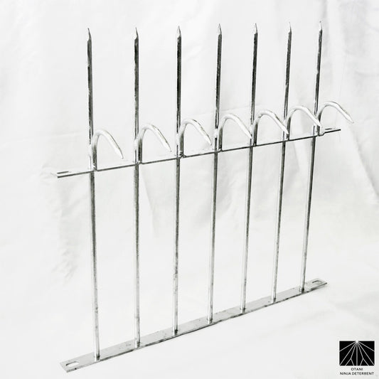 galvanized long Ninja Deterrent security spikes for anti-climb and bird control
