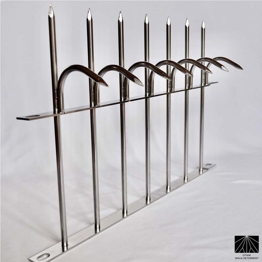 Ninja Deterrent stainless steel security spikes for anti-climb and bird control
