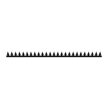 GIZAGIZA HEART Stainless Black Security Spikes – Anti-Climb & Bird Control (Black Single Bladed) 1000mm/39.37inch